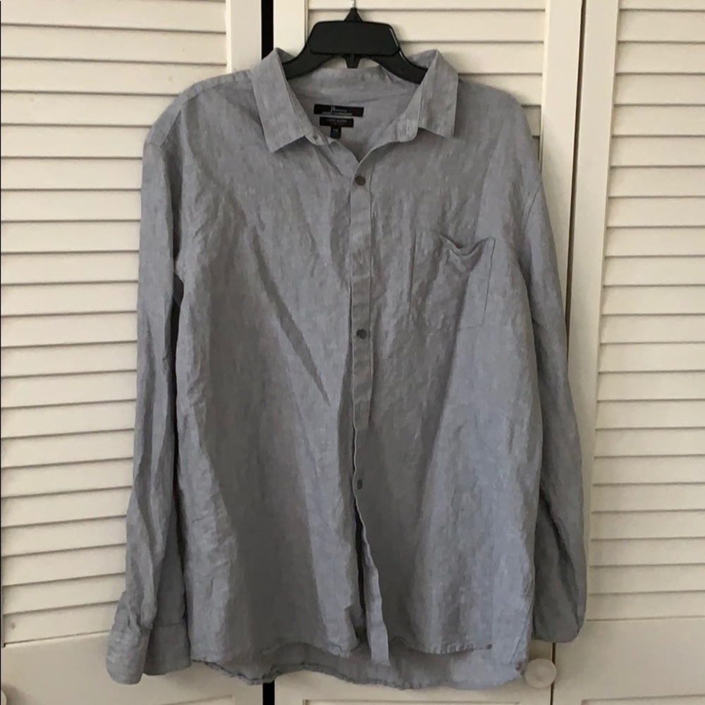 Linen blend shirt